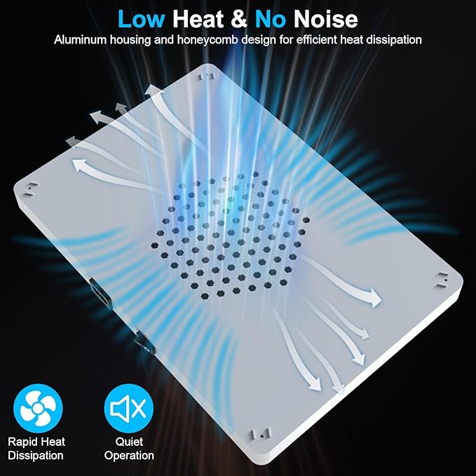 Remote Control LED Grow Light 100 Watt Dimmable Full Spectrum Plant Light 3 Lighting Modes Grow Lights for Indoor Plants Seed Starting Seedlings Vegetable Hanging Growing Lamp for 2x2/3x3 Grow Tent