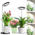 Grow Lights for Indoor Plants 80 LEDs Full Spectrum Plant Grow Light with 2 Mounting Options 6/12/16H Timer 3 Spectrum Modes 37 in Height Adjustable Desk Growing Lamp (Black/2-Pack)