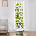 Hydroponics Growing Tower Indoor Plants Growing Soilless Cultivation Fruits Vegetables Vertical Planter Tower Garden KitAuto Water Circulate green-7layers+plantlight