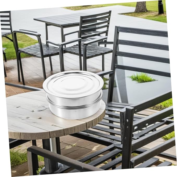 1 Set Stainless Steel Sprouting Kit with Lid Space Efficient Stackable Trays for Quick Sprouting of Alfalfa Broccoli and Beans for Home Commercial Use