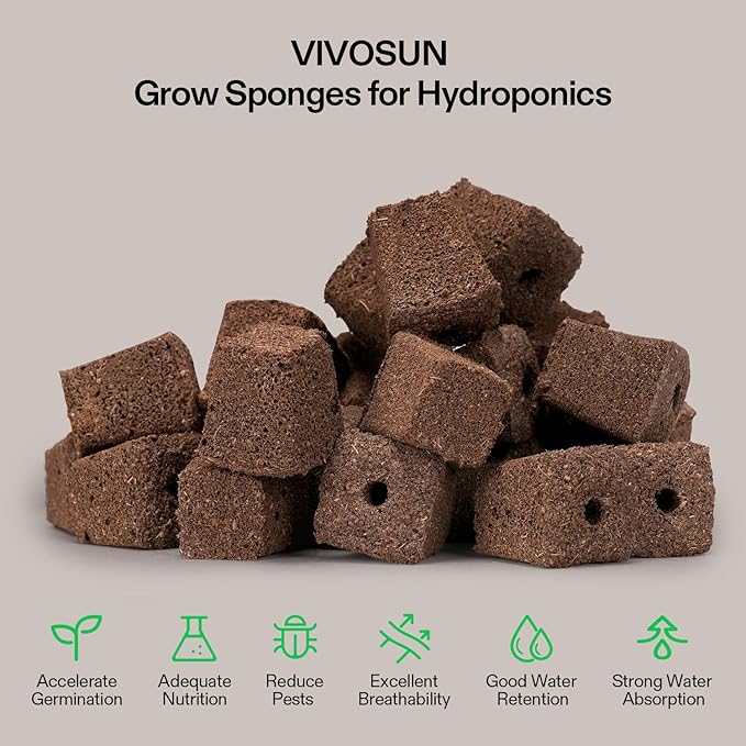 VIVOSUN Hydroponics Growing System 108 Plant Sites 3 Layers 12 Food-Grade PVC-U Pipes Gardening System Grow Kit with Water Pump Timer Nest Basket and Sponge for Leafy Vegetables