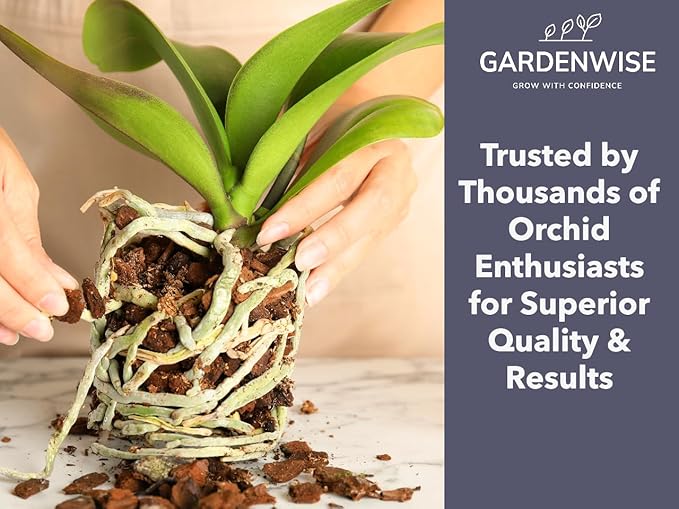 Premium Orchid Bark for Potting Mix – Ready-to-Use Pine Bark for Indoor Plants Orchid Repotting &amp Soil Mix Creation Ideal Orchid Medium (10 quarts)