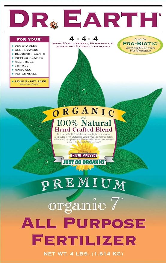 Dr. Earth 712 Organic 7 All Purpose Fertilizer 12-Pound
