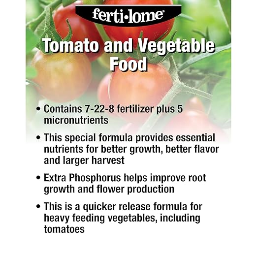 Fertilome (13855) Tomato and Vegetable Food 7-22-8 (3.25 lbs.)