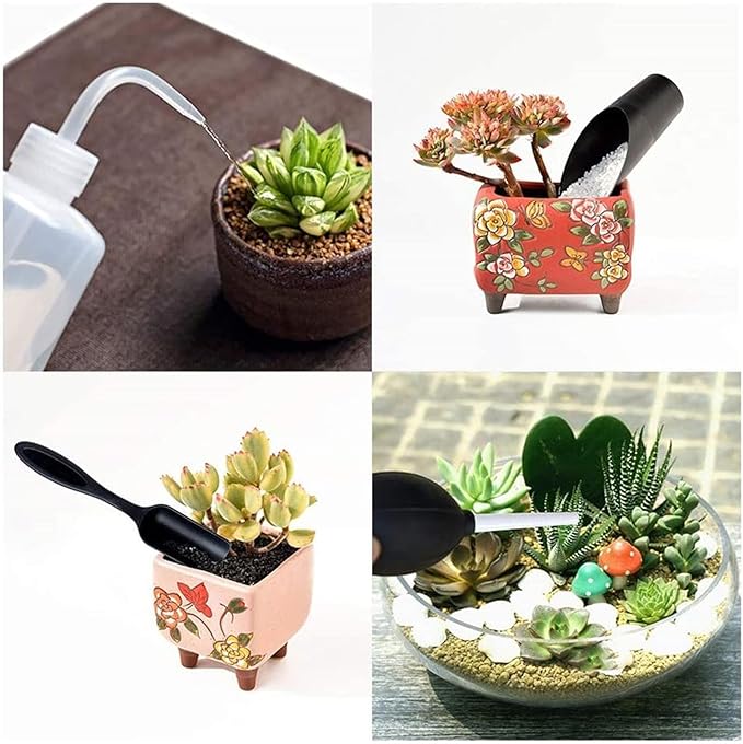 23pcs Succulent Tools Miniature Garden Transplanting Tools Set for Bonsai Plant Cactus Small Indoor Plant Care