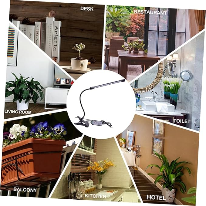 9w Grow Light Led Plant Grow Lamp Dimmable Levels for Indoor Herb Garden Timing Auto Off Full for Vegetative Growth