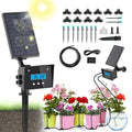 Solar Drip Irrigation System Automatic Irrigation System for Outdoor Gardening2200mA Battery and rain Sensing Functionfor courtyards Balconies Gardens 10 Potted Plants