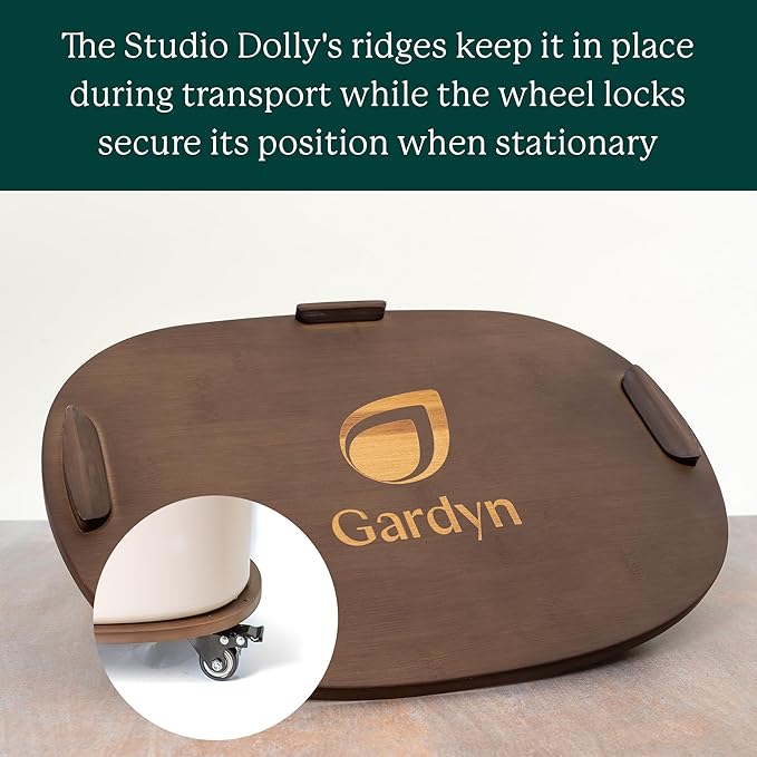Gardyn Studio Dolly (a Rolling Cart Designed to Make Your Hydroponics Growing System Kit &amp Indoor Garden Tower Mobile) Easily Move Your Throughout Your Home While Protecting Your Floors