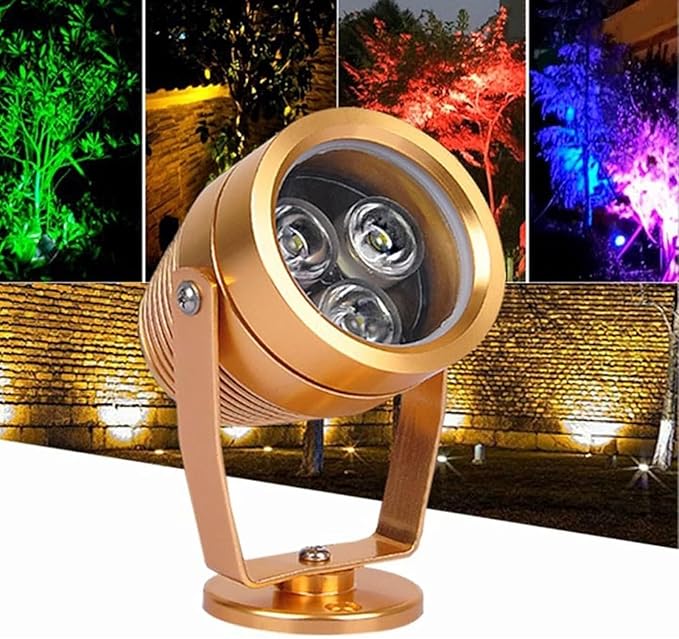 LED Beam Spotlight - Outdoor Landscape Lighting Tools LED Fountain Decorative Light Sources Building Exterior Wall Projection Lights Narrow Beam Spotlight BuWhite 9W AC24V