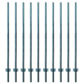 ARIFARO Fence Posts 7 Feet Sturdy Duty Metal Fence Post Pack of 10 No Dig Garden U Post for Wire Fencing Steel Post for Yard Outdoor Wire