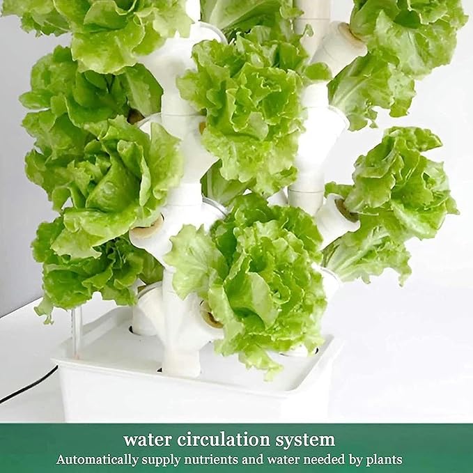 Desktop Growing Stand Vertical Growing Tower 2/3/4 Column Hydroponic Growing Kit Hydroponic Tower Growing System DIY Soilless Garden Tower Gift for Gardening Enthusiasts 3columns