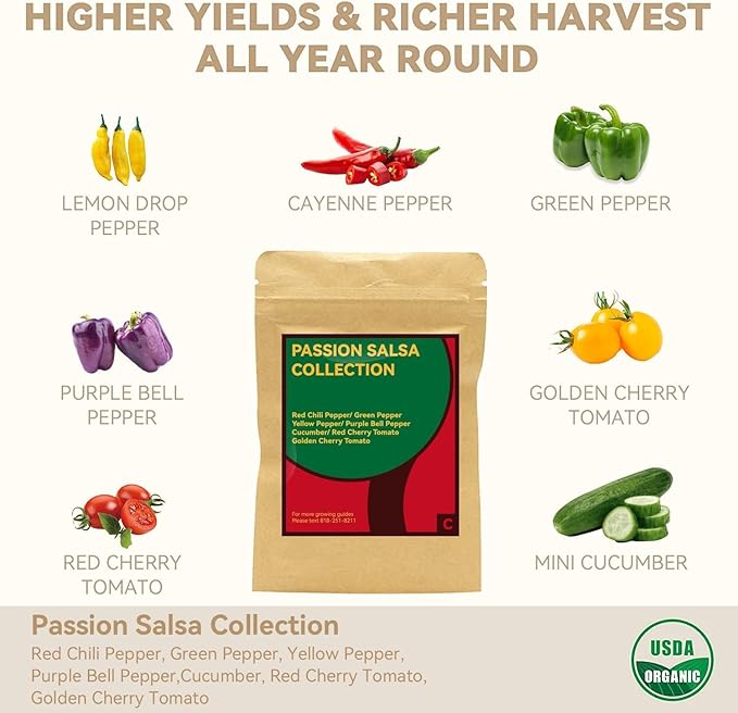 inbloom Salsa Seed Pod Kit for Aerogarden Hydroponics Growing System Kit 18-Pods (350+ Seeds Included Cherry Tomato Pepper &amp Cucumber) Grow Anything Hydroponic Supply for IDoo Ahopegarden