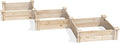Greenes Fence Original Pine Raised Garden Bed Diagonal Shape 6' x 6' x 7 - Made in USA with American Pine