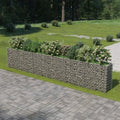 SKM Gabion Raised Gabion Raised Bed Galvanised Steel 212.6x19.7x39.4