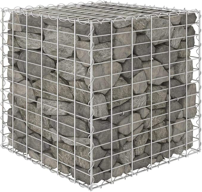 YAFF Cube Gabion Raised Bed Steel Wire 23.6x23.6x23.6