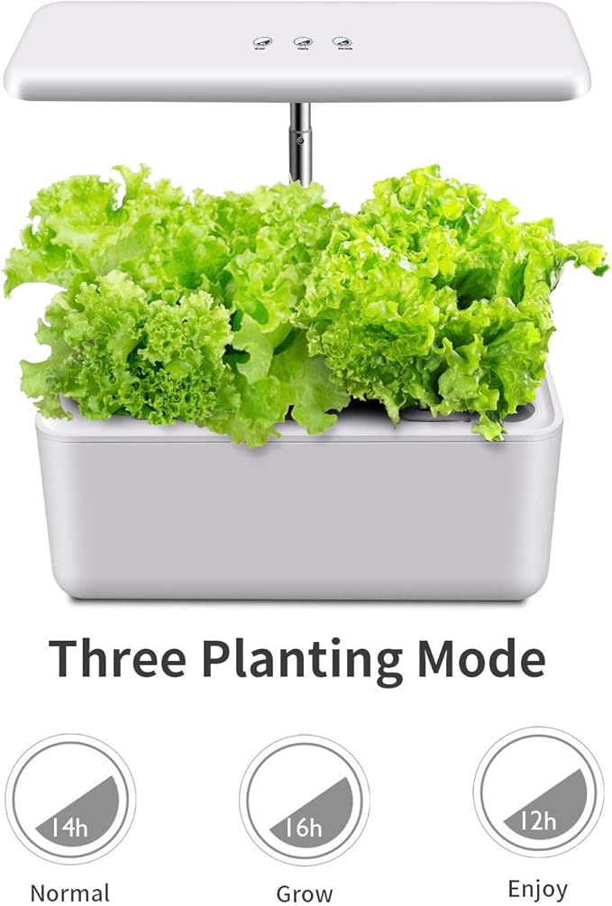 Hydroponics Growing System Intelligent Planting Machine Smart Touch &amp Water Pump Mode Automatic Timer Ideal for Various Plants Decoration