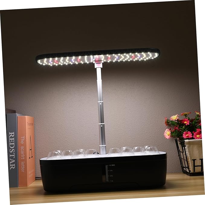 1 Set Hydroponic Plant Growing System Kit Indoor Gardening with Multi Porous Design Abundant Accessories Vegetable Growing Machine US Plug for Home Use