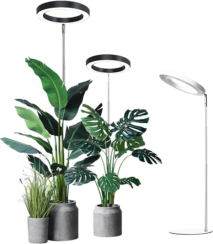 yadoker Plant Grow Light LED Growing Light Full Spectrum for Indoor PlantsHeight Adjustable Automatic Timer 5V Low Safe VoltageIdea for Large Plant Light