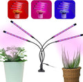 Grow Lights Plant Light Indoor Red and Blue Full Spectrum LED Plant Grow Light with Timer 3 9 12H 3 Lighting Modes 9 Level BrightnessAutomatic Switch Mode Plant Lights Adjustable Clips
