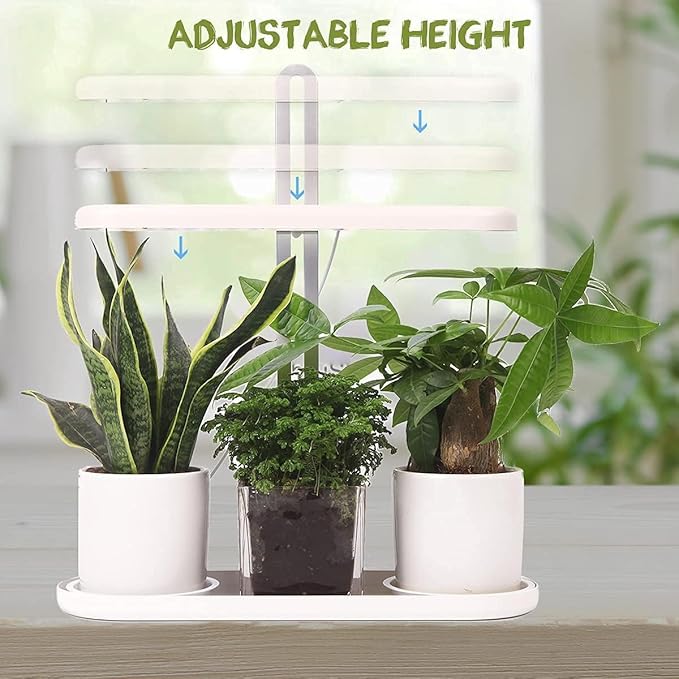 Indoor Herb Garden with Grow Lights Desktop Grow Lights Herb Garden Kits Indoor with UYJKOAE