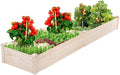 Raised Garden Bed Elevated Wood Planter Box Outdoor and Indoor Planter Box Patio Garden Grow Bed for Vegetable Flower