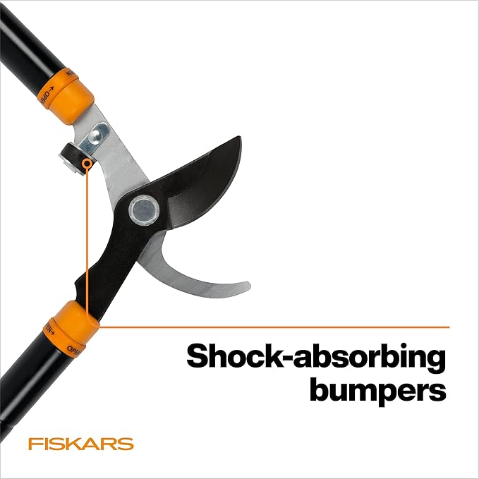 Fiskars Loppers for Tree Trimming Heavy Duty with Extendable Handle (24.5-37 Range) Sharp Bypass Steel Blade Tree Branch Cutter up to 1.5-Inch Diameter Cut Capacity