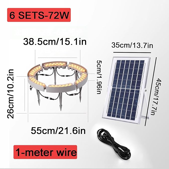 Outdoor Ring Tree LightSolar Energy Landscape Lightingfor Trees Garden(6 Sets)