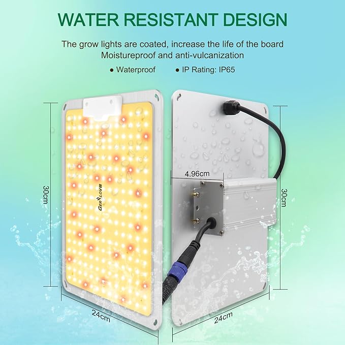 Grow Lights for Indoor Plants Full Spectrum 234pcs LEDs 3x3 Ft Coverage Dimmable Plant Grow Lamps for Veg Bloom Seedlings with Temperature Hygrometer