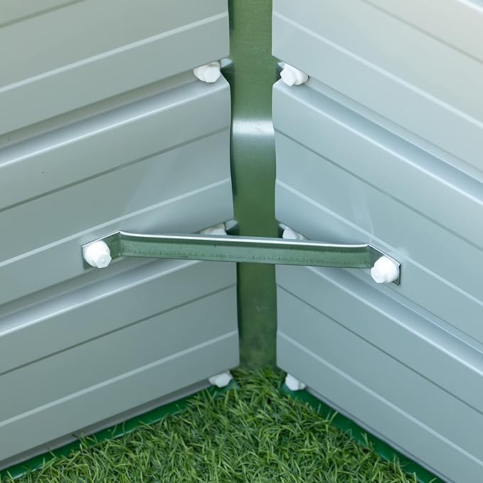 40'' x 16'' Hexagon Metal Raised Garden Bed Elevated Large Corrugated Galvanized Steel Planter Box w/Install Gloves for Backyard Patio to Grow Vegetables Herbs and Flowers Green