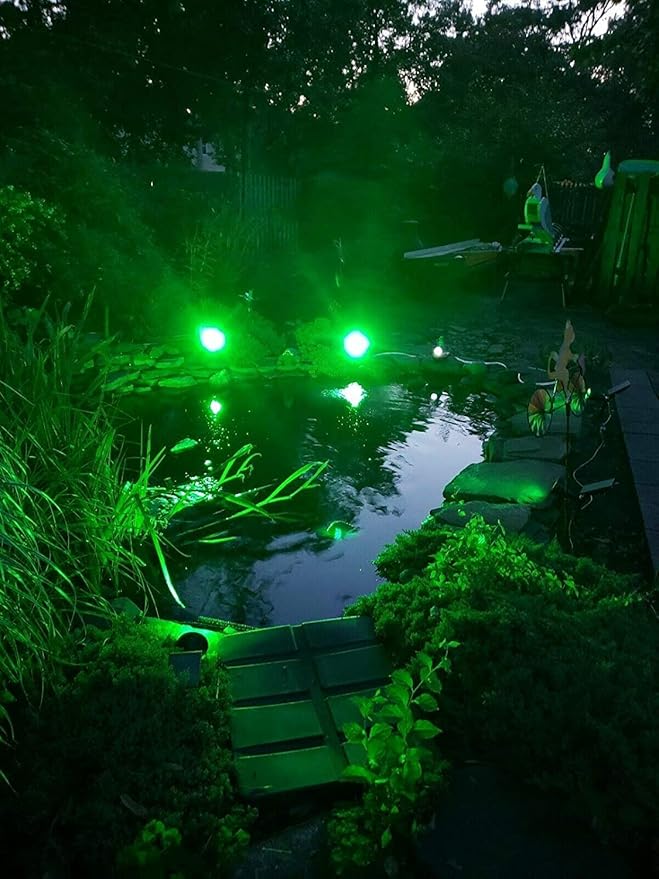 T-SUNUS Green Solar Lights Outdoor 6 Pack IP65 Waterproof 4 LED Solar Spotlight Wall Light Auto-on/Off Security Light Landscape Light for TreePatioYardGardenDrivewayPool Area
