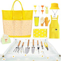 Gardening Tools for WomenGardening Gifts for Women19 PCS Daisy Garden Tools Set Kit with Garden Tool BagHeavy Duty Gardening Hand ToolsMother's Day Birthday for Gardener Mom Grandma Aunt