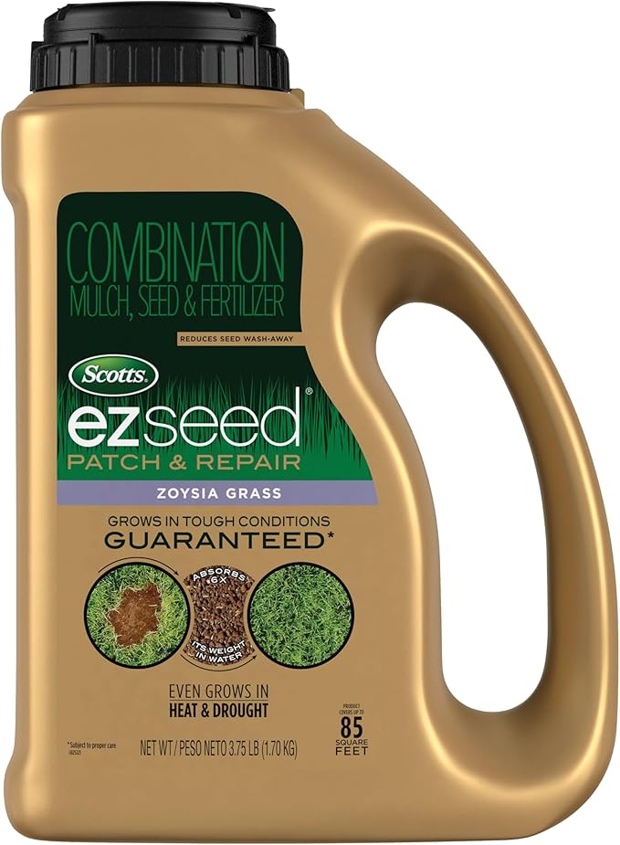 Scotts EZ Seed Patch and Repair Zoysia Grass Combination Mulch Grass Seed and Lawn Fertilizer 3.75 lbs.