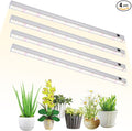T5 Grow Lights 2FT 60W (4×15W 500W Equivalent) Full Spectrum Grow Lights for Indoor Plants 4000K Plug and Play Easy to Install for Greenhouse &amp Plant Shelves (4 Pack)