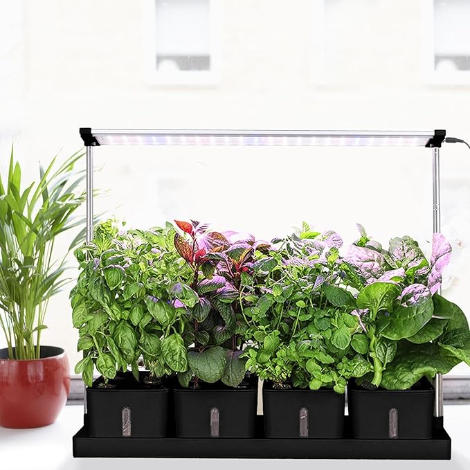 Indoor Tomato Growing System | Smart 20 Pods Hydroponics Growing SystemIndoor Growing System with LED Grow Light Timing Setting for Eggplants Pepper