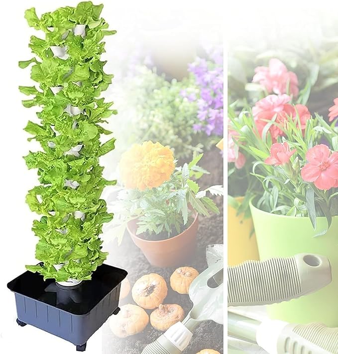 Hydroponic Growing Kits Hydroponics Growing System for Indoor HerbsFruits and Vegetables - Aeroponic Tower Adapter45 Holes Hydroponic SystemGifts for Men Women