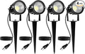 Outdoor Spotlight Cool White 6000K 10W LED Spot Lights Outdoor for Yard Garden Tree 120V Plug in Landscape Lighting with IP65 Waterproof for Halloween Christmas Decor 4 Pack