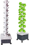 Hydroponics Tower - Hydroponics Growing for Indoor Fruits and Vegetables - Aeroponic Tower with Hydrating Pump Timer Adapter Seeding