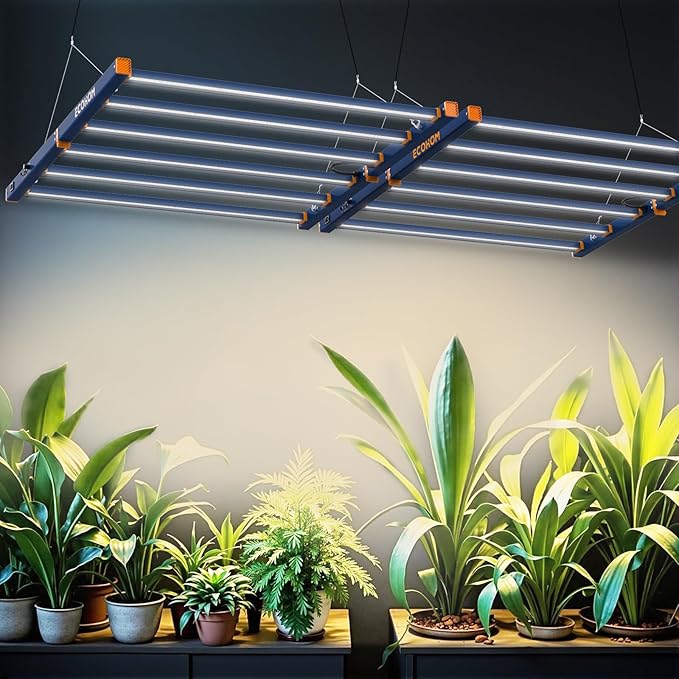 LED Grow Light 720W Grow Lights for Indoor Plants Full Spectrum Growing Light Plant Foldable &amp Hanging Growing Lamps Daisy Chain Dimmable Grow Lamp Commercial for 5x5ft Coverage in Grow Tent
