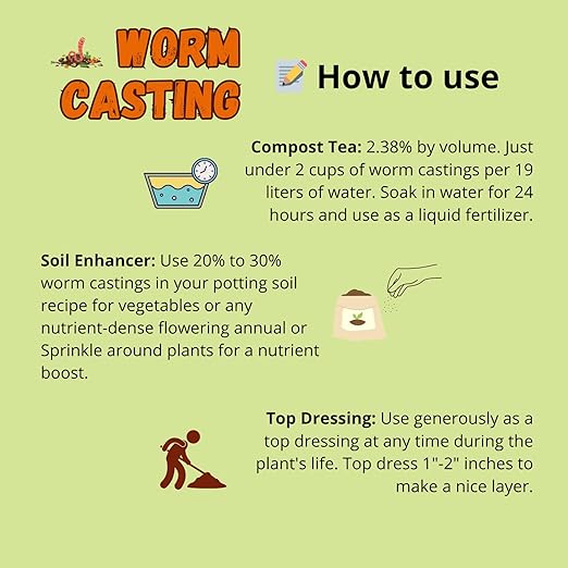 SMG Organic Worm Castings 3 lbs – 100% Pure Earthworm Compost Nutrient-Rich Organic Soil Amendment for Indoor Plants Vegetables Flowers &amp Garden Use