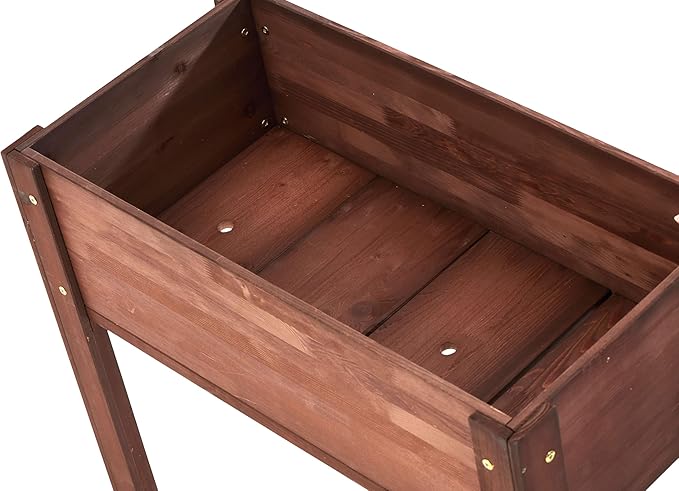 31x31x16 inch Raised Garden Bed with Legs Elevated Wooden Planter Box for Outdoor Plants Flowers Fruits Vegetable Herb Growingg
