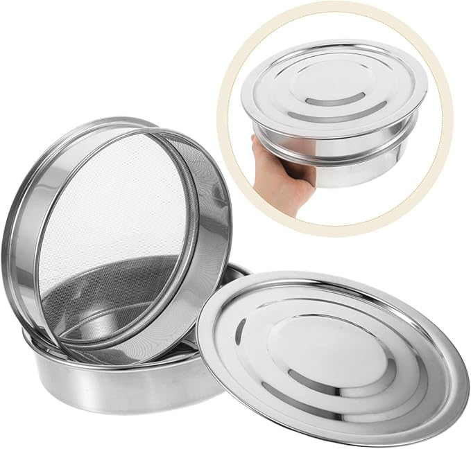 1 Set Stainless Steel Sprouting Kit with Lid Space Efficient Stackable Trays for Quick Sprouting of Alfalfa Broccoli and Beans for Home Commercial Use