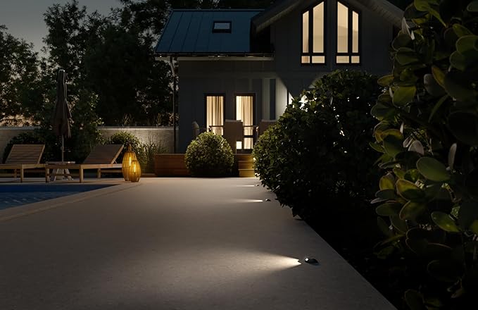 Kichler LED Mini All-Purpose Single Opening in Black Brass Landscape Lighting (2.25 x .75) 16148BKB