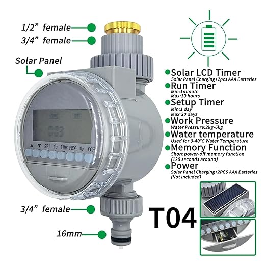 Garden Supplies 5-50M Garden Micro Drip Irrigation Automatic Watering System Kit Timer Controller DIY Mist Spray Cooling for Potted Plants Nozzle(Plum)