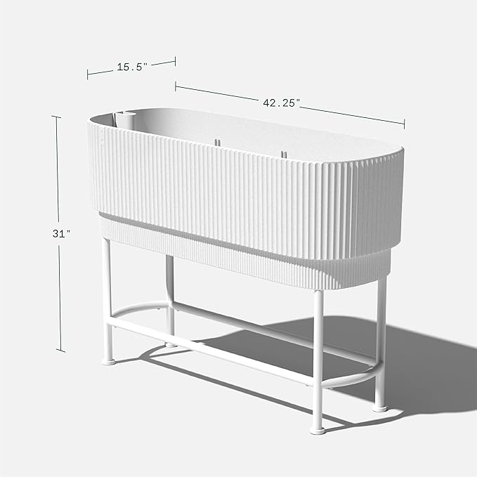Veradek Demi Series Raised Garden Bed w/Stand - Self-Watering Planter for Backyard &amp Garden | All-Weather Use
