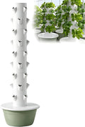 Multi-layer hydroponic planting tower Hydroponics Tower Indoor Growing Vertical Hydroponic Tower Water cycle Top water distributiongravity return for Your Home Gardening Nolights-9Layer