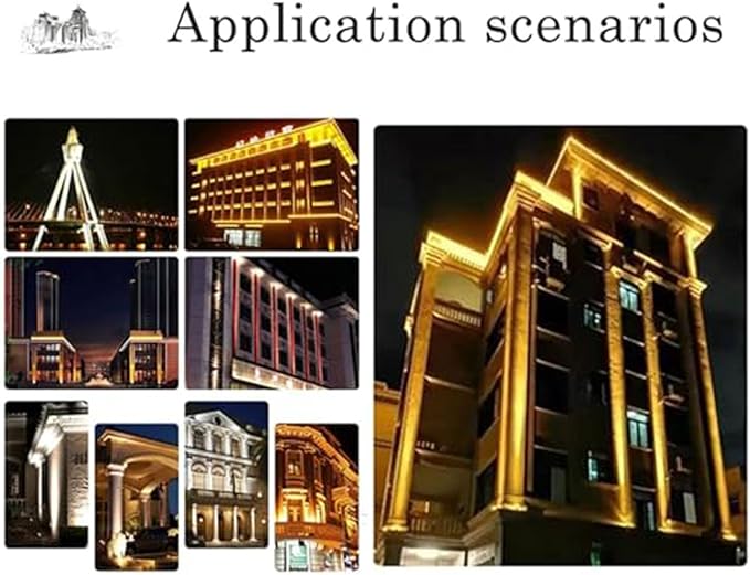 LED Beam Spotlight IP67 Waterproof Outdoor Projector Light Narrow Beam Remote Illumination (Green 3W 24V White 5W 24V)