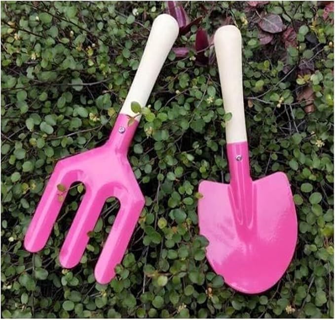 Mini Garden Tool Set 3 Piece Heavy Duty Succulent Kit for Plant Care SetIdeal Gardening Tool Kit Gifts for Parents and Kids Including Trowels Hand rake Gardening Hand Tools
