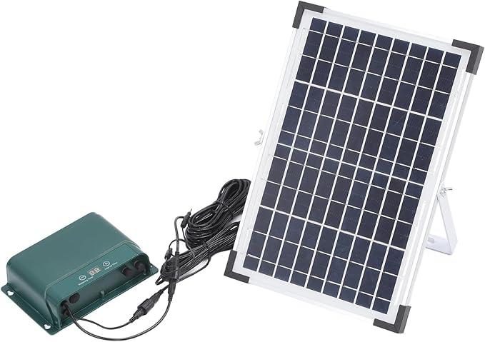 Solar Automatic Drip Irrigation Kit 18V 10W Polycrystalline Silicon Solar Powered Auto Watering Gardening System for Indoor Outdoor Plants Gardens Balconies Terraces