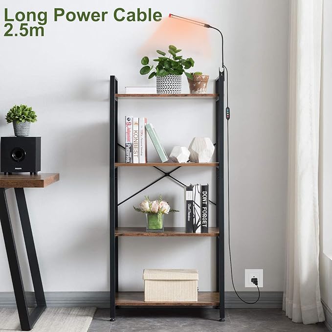 Game Changer! FECiDA 2026 4Pack 9 Watt Power Draw NO Need Adapter Clip Grow Lights for Small Indoor Plants Bonsai 4/8/12H Timer Enough Bright Like Sun for Your Plants