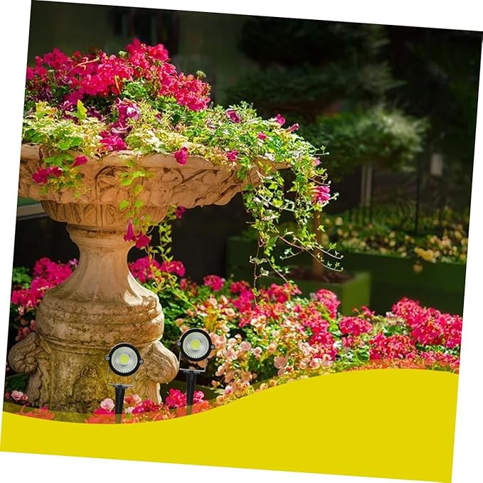 2pcs Decorative Lawn Led Light Energy-Saving In-ground Garden Spotlights for Outdoor Landscape Charming Atmosphere for Pathway